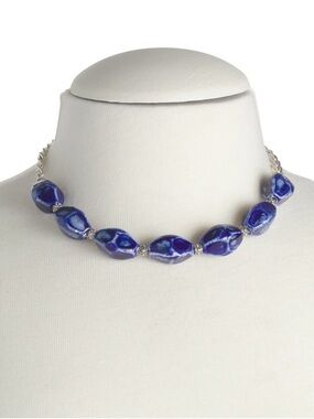Patricia Nash Short Blue Bead Necklace